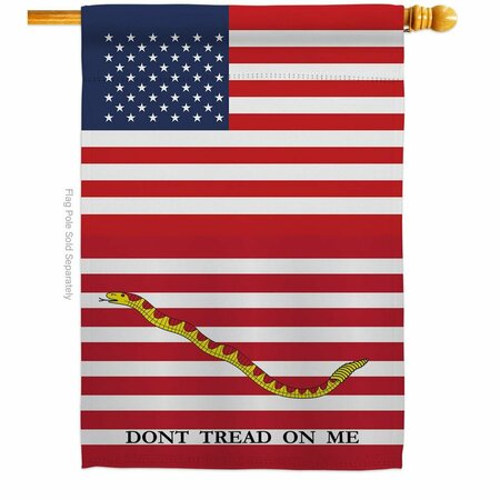 GUARDERIA 28 x 40 in. USA First Navy Jack American Historic Vertical House Flag with Double-Sided Banner GU3921947